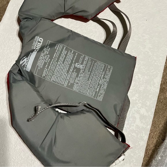 Coleman Stearns NWOT Child 30-50lbs U.S. Coast Guard Jacket Ski Vest - Picture 3 of 6